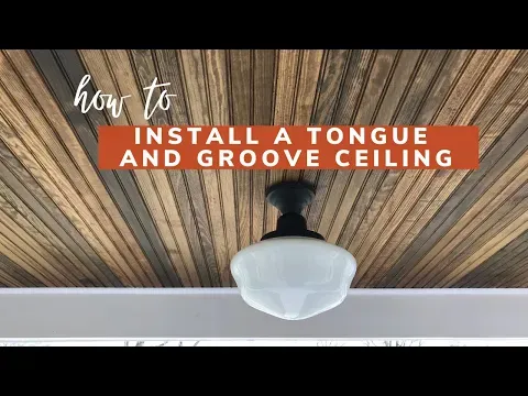 Tongue and Groove Ceiling Installation