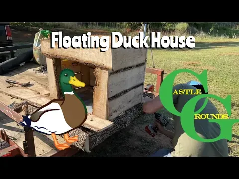Building a Floating Duck House.. ..with the Harbor Freight Sawmill