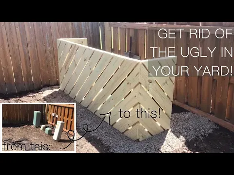 DIY Cover for AC Unit and Utility Boxes ⎮ Hide Outdoor Eye Sores!