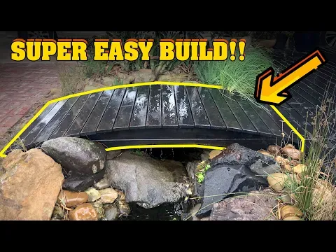 How to easily build an arched Pond Bridge