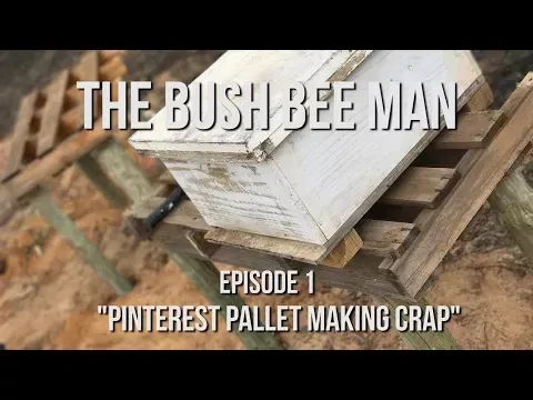 Building a Bee Hive Stand on the Cheap - Episode 1: "Pinterest Pallet Making Crap"