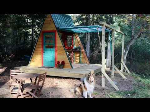 Solo off grid A-frame, Start to Finish