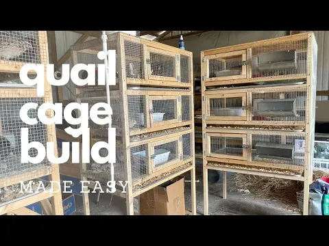 QUAIL CAGE BUILD Made Easy. Step by step instructions.