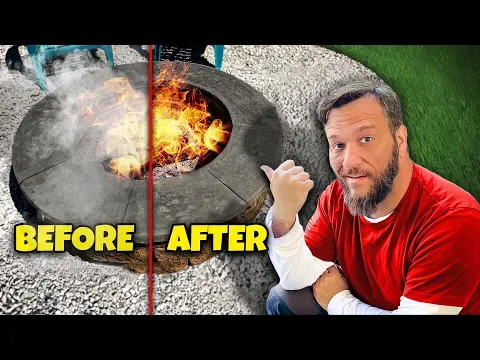 A DIY SMOKELESS Fire Pit That Actually Works!