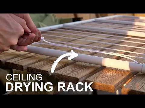 Diy: How To Make A Ceiling-mounted Clothes Drying Rack