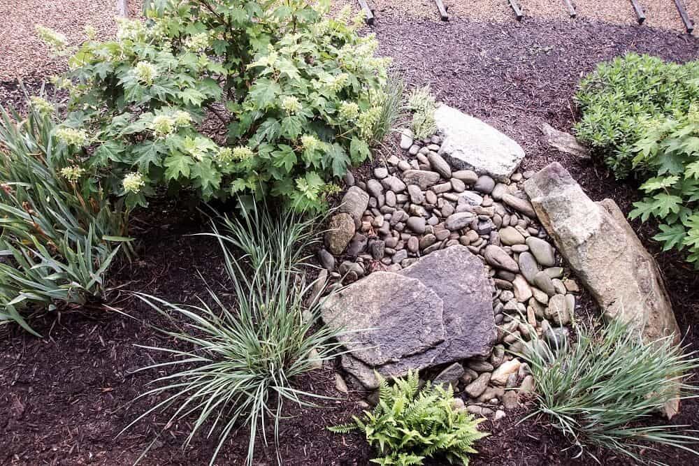 rock garden proper drainage
