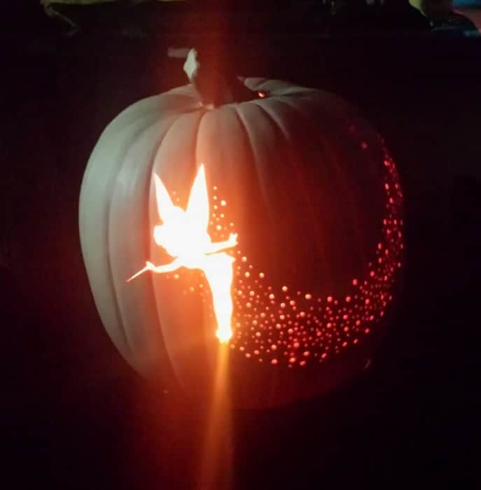 tinkerbell pumpkin face carving idea instructables