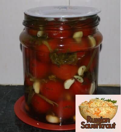 delicious homemade fermented tomatoes
