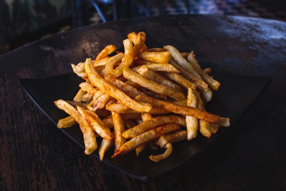 yummy and delicious homemade french fries