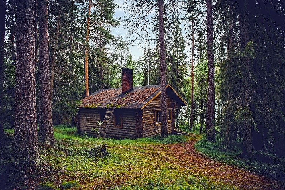 beautiful log cabin cottage in finland