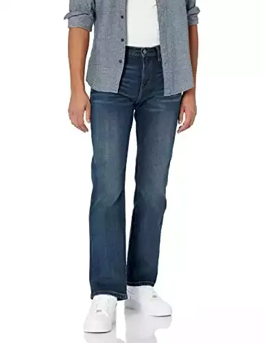 Amazon Essentials Men's Straight-Fit Stretch Bootcut Jeans