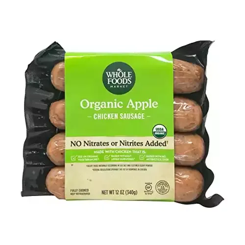 Organic Chicken Sausage, Apple | Whole Foods Market