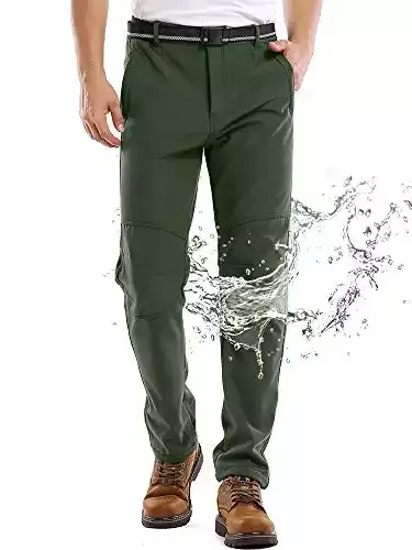 Jessie Kidden Mens Waterproof Fleece-Lined Insulated Pants