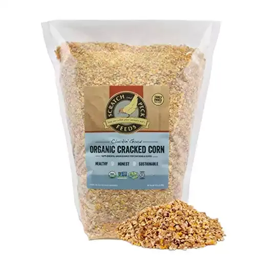 Organic Cracked Corn | Scratch and Peck Feeds