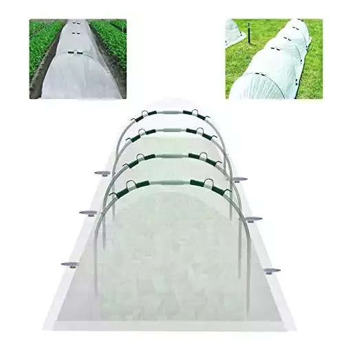 Tunnel Greenhouse Hoops - Non-Woven Fabric Covers