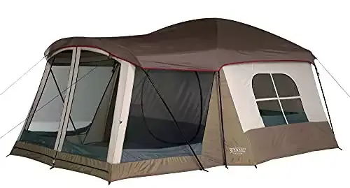 Eight-Person Wenzel Klondike Water Resistant Tent with Convertible Screen