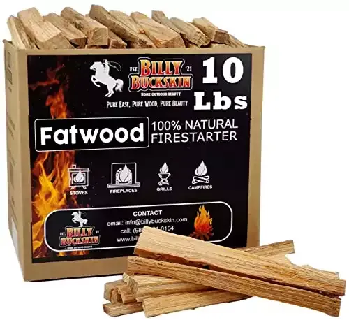 Fatwood Fire Starter Sticks | Easy & Safe Fire Starter | Billy Buckskin Co.