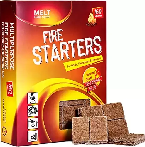 Fire Starter - Pack of 160 Charcoal Fire Starters | Melt Candle Company