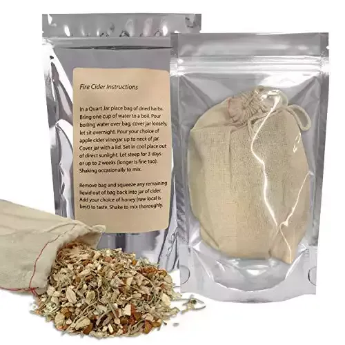 DIY Fire Cider Tonic Kit - Brewing Bag With Herbs and Spices [Makes 32 Ounces]