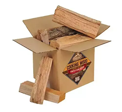 Smoak Firewood Cooking Wood Logs - USDA Certified Kiln Dried (Red Oak, 08in Pieces (08-10lbs))