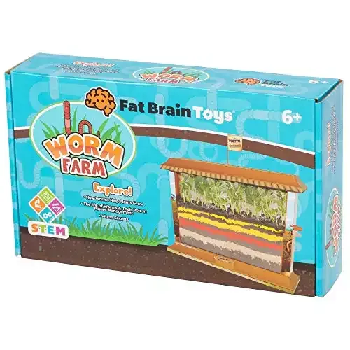 Fat Brain Toys Worm Farm Maker & DIY Kits for Ages 6 to 9
