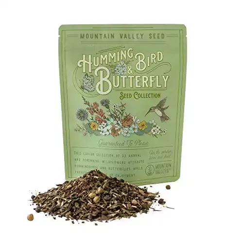 Pack of 80,000 Wildflower Seeds - Hummingbird and Butterfly Mix!