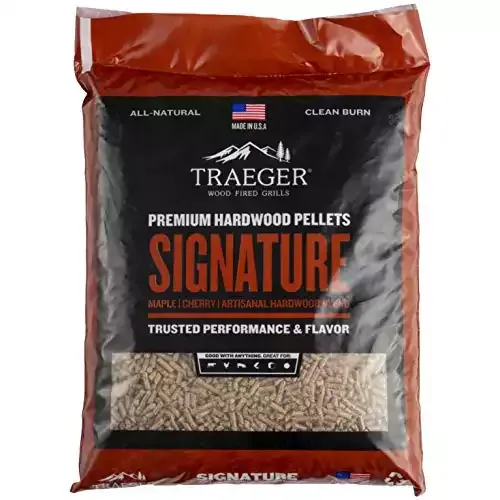 Traeger Grills Signature Blend 100% All-Natural Hardwood Pellets for Grill, Smoke, Bake, Roast, Braise and BBQ, 20 lb. Bag