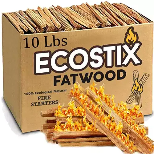 120 Eco-Stix Fatwood Fire Starter Kindling Firewood Sticks | EasyGoProducts