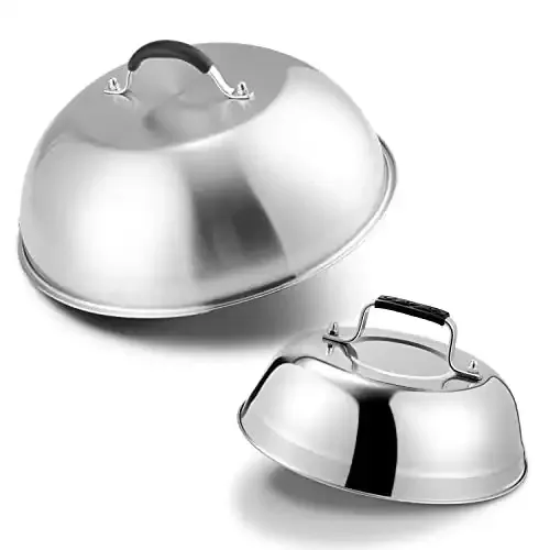 2 Pack Heavy-duty Cheese Melting Dome Set