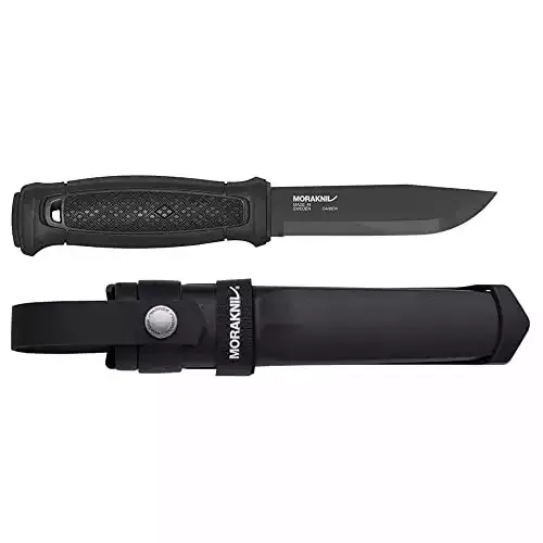 Morakniv Garberg Full Tang Fixed Blade Knife with Carbon Steel Blade, 4.3-Inch