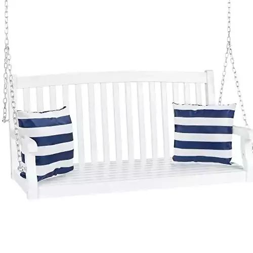 Best Choice Products 48in 3-Seater Hanging Porch Swing