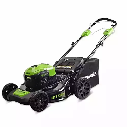 Greenworks 40V 21 inch Self-Propelled Cordless Lawn Mower, Battery Not Included MO40L02