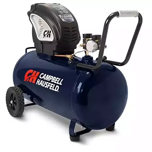 Campbell Hausfeld  20 Gallon Portable Horizontal Air Compressor, Oil-Free, 4 CFM @ 90 PSI, 150 PSI