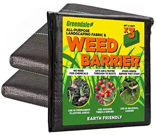 3 Pack of Premium Weed Killer Barriers | Greendale