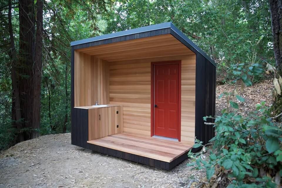 diy sleek outhouse plan modern and polished
