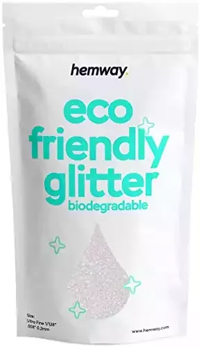 Hemway Eco Friendly Biodegradable Glitter 100g / 3.5oz Mother of Pearl