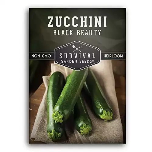 Black Beauty Zucchini Seed for Planting | Survival Garden Seeds
