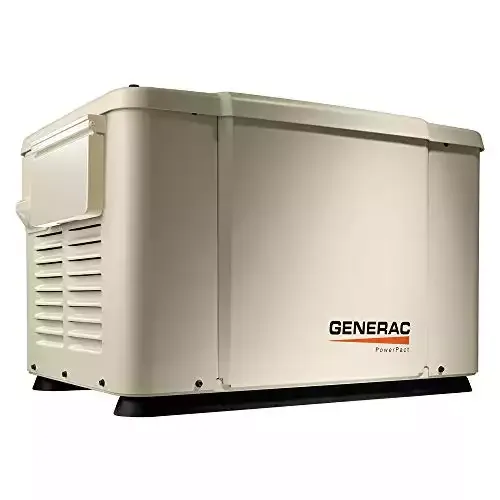 Generac 6998 Guardian Series 7.5kW/6kW Air Cooled Home Standby Generator with 8 Circuit 50 Amp Transfer Switch