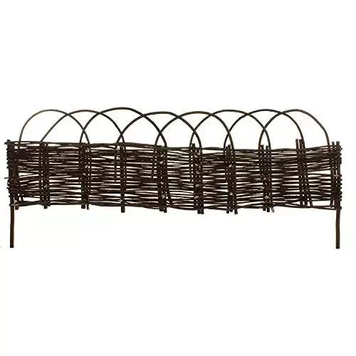 Woven Willow Edging and Arc Top 16-Inches High by x 47-Inches Long | MGP