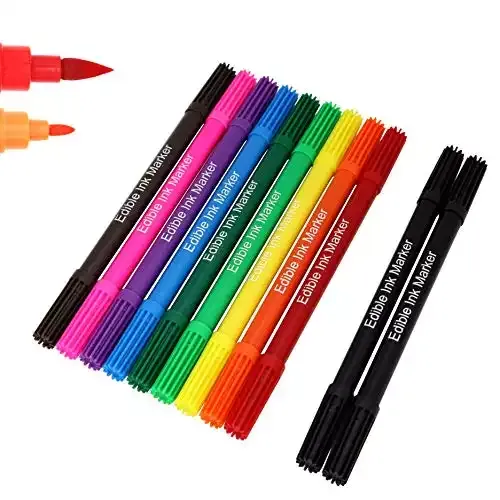 Food Coloring Pens, 11Pcs Double Sided Food Grade and Edible Marker | Edibleink