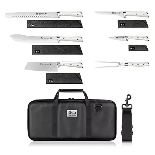 S1 Series 1023718 German Steel Forged 7-Piece BBQ Knife Set | Cangshan