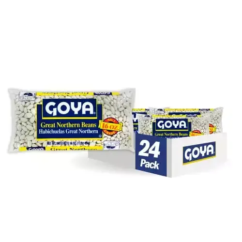 Goya Foods Dried Great Northern Beans, 16 Ounce (Pack of 24)