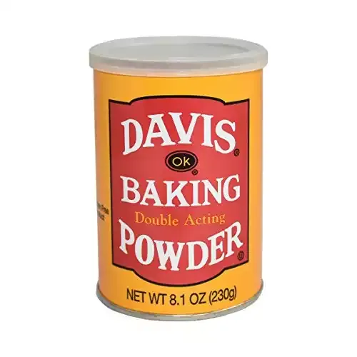 Davis Double Acting Baking Powder 8.1 oz In Resealable Can