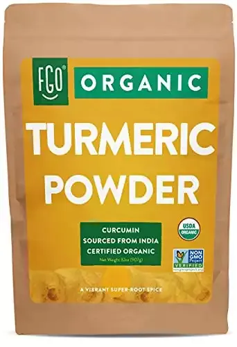 Organic Turmeric Root Powder | Lab Tested for Purity | 32oz/907g (2lb)