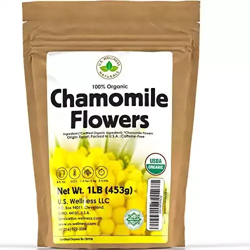 Chamomile Tea 1LB - 100% Certified Organic Chamomile Flowers