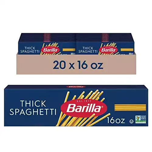 Barilla Thick Spaghetti Pasta, 16 oz. Box (Pack of 20)