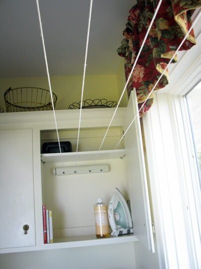 foldable cabinet laundry line clothesline