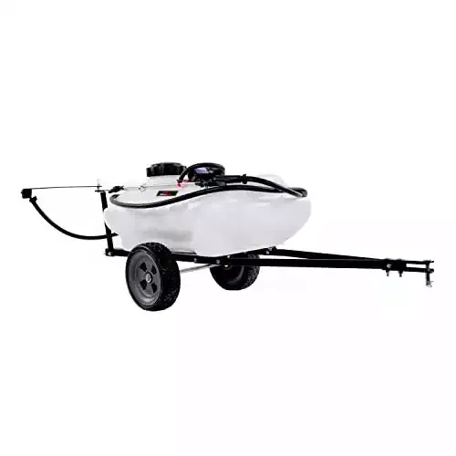 Brinly Self-Storing Tow Sprayer with Collapsible Boom, 15-Gallon