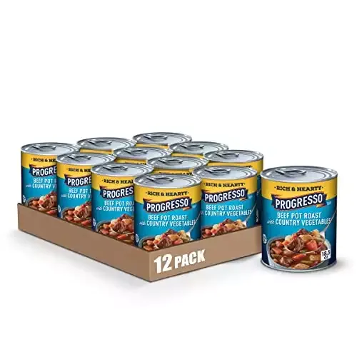 Beef Pot Roast With Country Vegetables Soup | 18.5 oz. | 12 Pack | Progresso