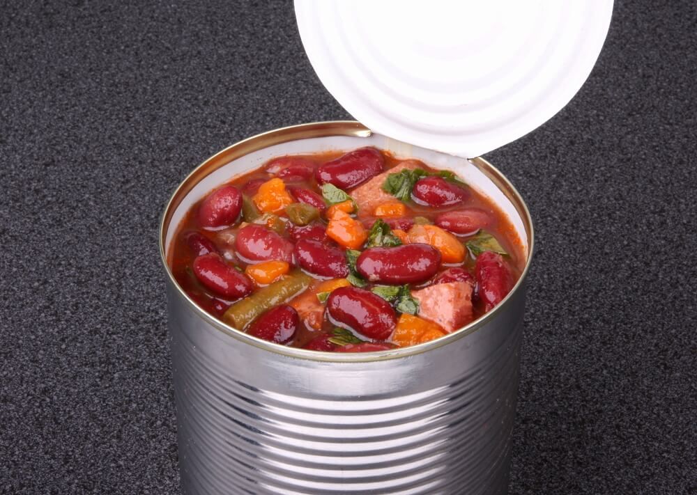 bean and vegetable soup from the can